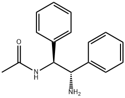 N-[(1S,2S)-2-氨基-1,2-二苯基乙基]乙酰胺 结构式