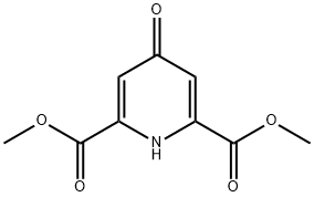 Dimethyl 4-oxo-1,4-dihydropyridine-2,6-dicarboxylate 结构式