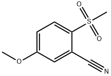 5-甲氧基-2-甲磺酰基苯腈 结构式