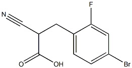 2-氰基-3-(2-氟-4-溴苯基)丙酸 结构式