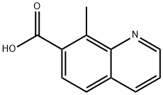 8-甲基喹啉-7-羧酸 结构式