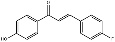 (E)-3-(4-氟苯基)-1-(4-羟基苯基)丙-2-烯-1-酮 结构式