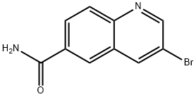 3-溴喹啉-6-甲酰胺 结构式