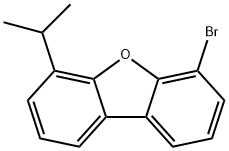 4-溴-6-异丙基二苯并呋喃 结构式