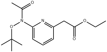 ethyl 2-{6-[(tert-butoxy)-N-methylcarbonylamino]-2-pyridyl}acetate 结构式