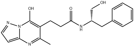 (S)-N-(1-hydroxy-3-phenylpropan-2-yl)-3-(7-hydroxy-5-methylpyrazolo[1,5-a]pyrimidin-6-yl)propanamide 结构式