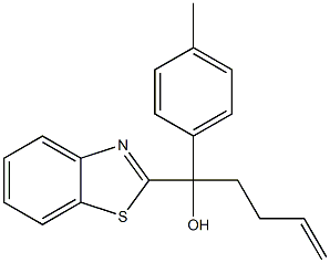 1-(benzo[d]thiazol-2-yl)-1-(p-tolyl)pent-4-en-1-ol 结构式