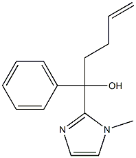 1-(1-methyl-1H-imidazol-2-yl)-1-phenylpent-4-en-1-ol 结构式