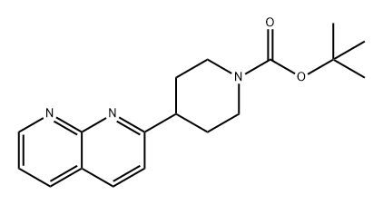 tert-butyl 4-(1,8-naphthyridin-2-yl)piperidine-1-carboxylate 结构式