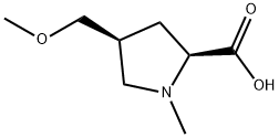 (2S,4S)-4-(methoxymethyl)-1-methylpyrrolidine
-2-carboxylic acid 结构式
