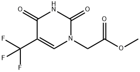 化合物 5-TRIFLUOROMETHYLURACIL-1-YL ACETIC ACID METHYL ESTER 结构式