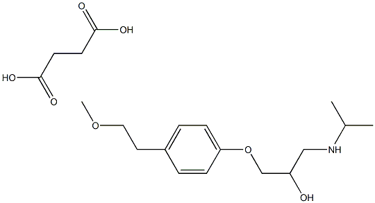 Metoprolol (succinate) 结构式