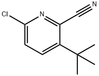 3-(叔丁基)-6-氯吡啶-2-甲腈 结构式