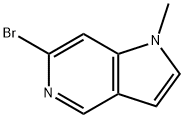 6-溴-1-甲基-1H-吡咯并[3,2-C]吡啶 结构式