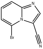 5-Bromo-imidazo[1,2-a]pyridine-3-carbonitrile 结构式