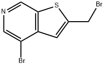 4-bromo-2-(bromomethyl)thieno[2,3-c]pyridine 结构式