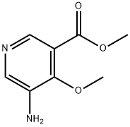 5-Amino-4-methoxy-nicotinic acid methyl ester 结构式