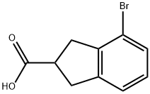 4-溴-2,3-二氢-1H-茚-2-羧酸 结构式