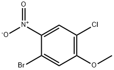 1-溴-4-氯-5-甲氧基-2-硝基苯 结构式