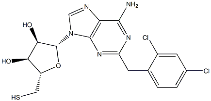 2-(2,4-Dichlorobenzyl)thioadenosine 结构式