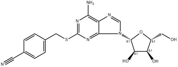 2-(4-Cyanobenzyl)thioadenosine 结构式