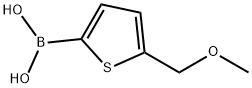 5-(甲氧基甲基)-2-噻吩基]硼酸 结构式