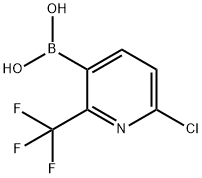 6-氯-2-三氟甲基吡啶-3-硼酸 结构式