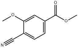 4-氰基-3-甲氧基苯甲酸甲酯 结构式