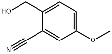 2-(羟甲基)-5-甲氧基苄腈 结构式