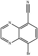 8-溴喹喔啉-5-甲腈 结构式