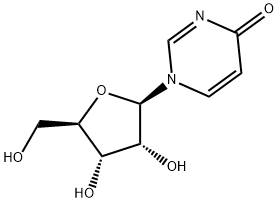 1-BETA-D-呋喃核糖基-4(1H)-嘧啶酮 结构式