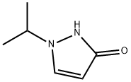 1-异丙基-1,2-二氢-3H-吡唑-3-酮 结构式