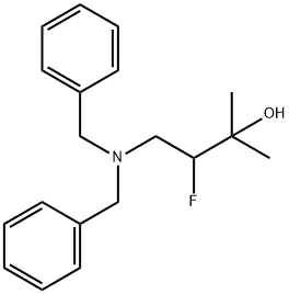 2-甲基-3-氟-4-(二苄基氨基)-2-丁醇 结构式