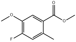 4-Fluoro-5-methoxy-2-methyl-benzoic acid methyl ester 结构式