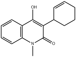 3-(Cyclohex-2-en-1-yl)-4-hydroxy-1-methylquinolin-2(1H)-one 结构式