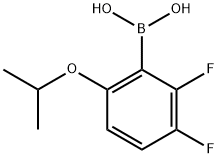 2,3-Difluoro-6-isopropoxyphenylboronic acid 结构式