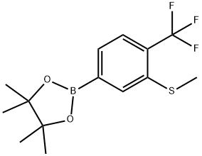 1,3,2-二恶英硼烷,4,4,5,5-四甲基-2-[3-(甲基)-4-(三氟甲基)苯基]- 结构式