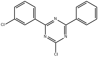 2-氯-4-(3-氯苯基L)-6-苯基-1,3,5-三嗪 结构式