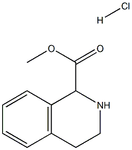 1,2,3,4-四氢异喹啉-1-羧酸甲酯盐酸盐 结构式