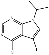 4-氯-5-碘-7-异丙基-7H-吡咯并[2,3-D]嘧啶 结构式