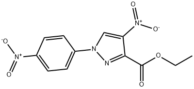 Ethyl 4-nitro-1-(4-nitrophenyl)-1H-pyrazole-3-carboxylate 结构式