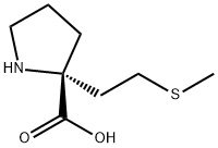 (R)-2-(2-(METHYLTHIO)ETHYL)PYRROLIDINE-2-CARBOXYLIC ACID 结构式