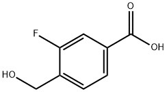 3-氟-4-(羟甲基)苯甲酸 结构式