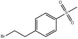 1-(2-溴乙基)-4-(甲磺酰)苯 结构式