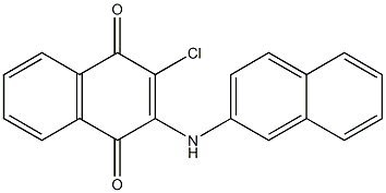 2-chloro-3-(naphthalen-2-ylamino)naphthalene-1,4-dione 结构式