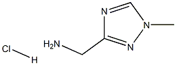 C-(1-METHYL-1H-1,2,4-TRIAZOL-3-YL)METHYLAMINE HYDROCHLORIDE 结构式