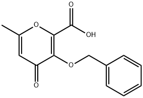 3-(苄氧基)-6-甲基-4-氧代-4H-吡喃-2-羧酸 结构式