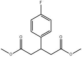 3-(4-氟苯基)戊二酸二甲酯(3-DFG) 结构式