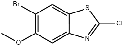 6-Bromo-2-chloro-5-methoxy-benzothiazole 结构式