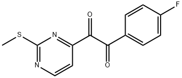 1-(4-氟苯基)-2-(2-(甲硫基)嘧啶-4-基)乙烷-1,2-二酮 结构式